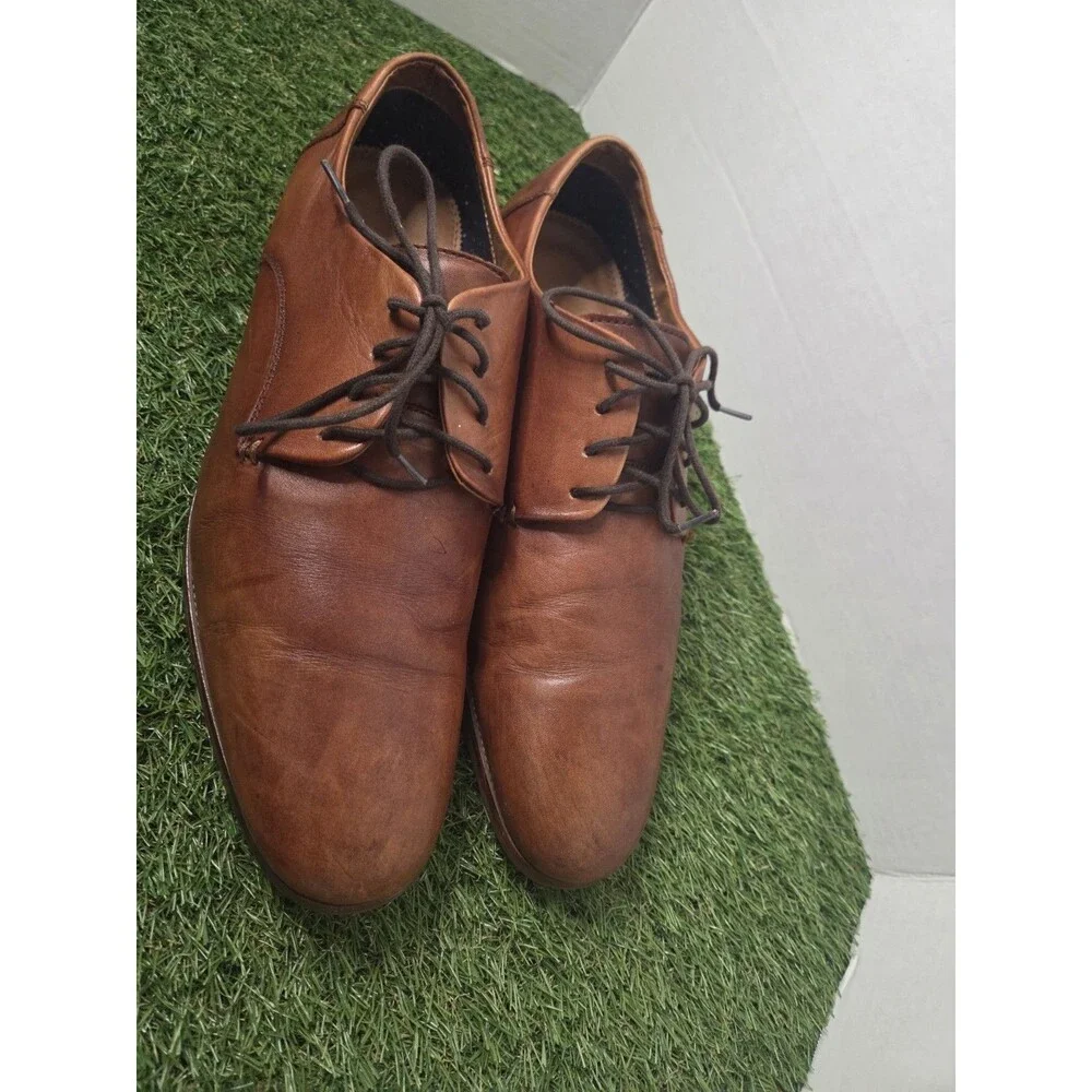 Cole Haan Lenox Hill Oxfords Cognac Leather Shoes Means 12 M